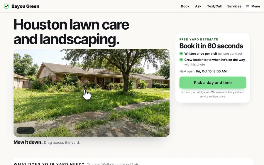 Landscaping demo site