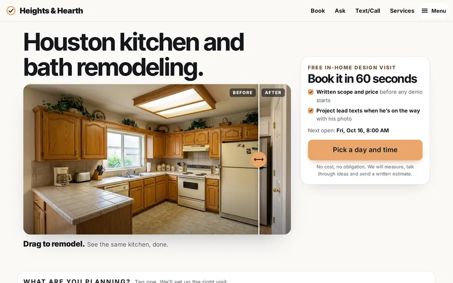 Remodeling demo site